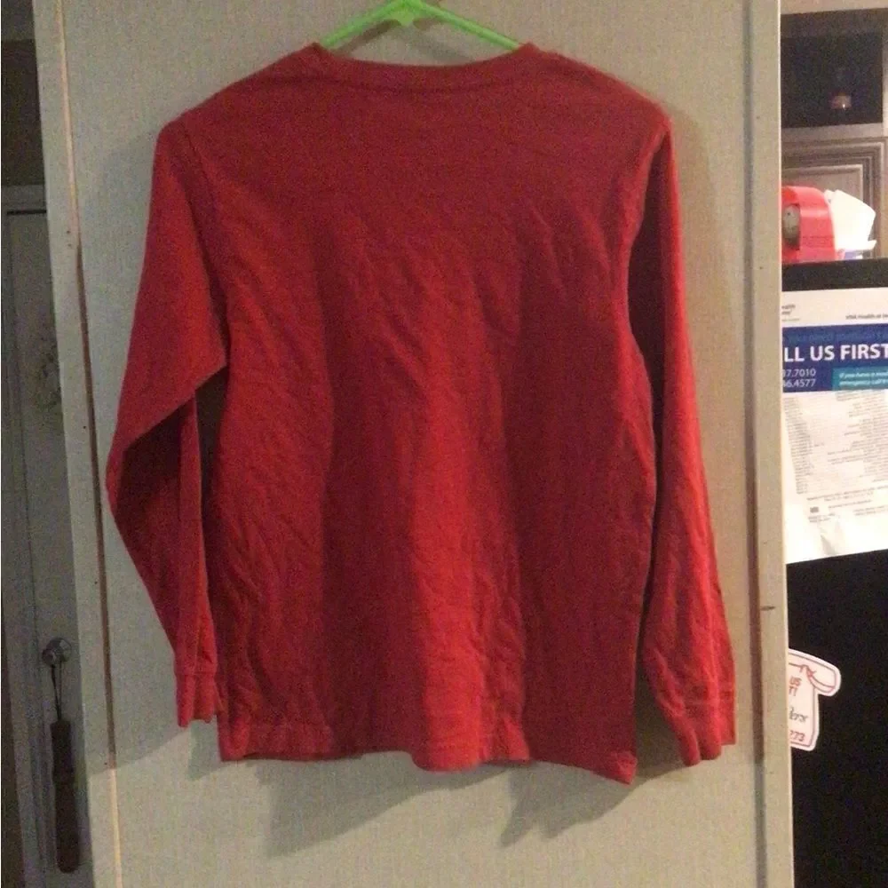 Old navy boys red graphic shirt size large